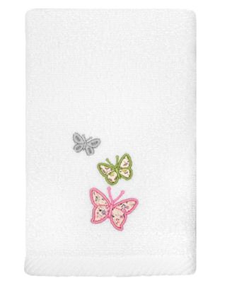Turkish Cotton Mariposa Embellished 3-Pc. Bath Towel Set