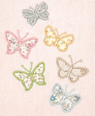 Turkish Cotton Mariposa Embellished 3-Pc. Bath Towel Set