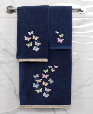 Turkish Cotton Mariposa Embellished 4-Pc. Bath Towel Set