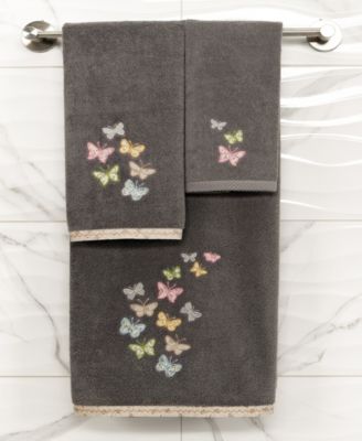 Turkish Cotton Mariposa Embellished 4-Pc. Bath Towel Set