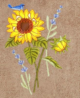 Turkish Cotton Girasol Embellished 4-Pc. Bath Towel Set