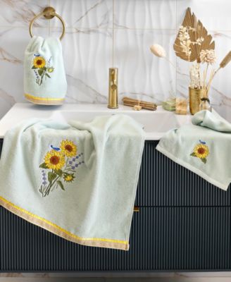 Turkish Cotton Girasol Embellished 4-Pc. Bath Towel Set