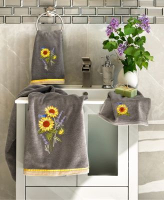Turkish Cotton Girasol Embellished 4-Pc. Bath Towel Set