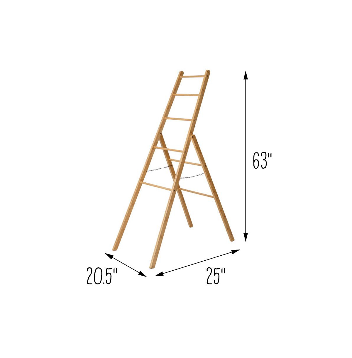 Shop Honey Can Do Clothes Drying Ladder Rack In Natural