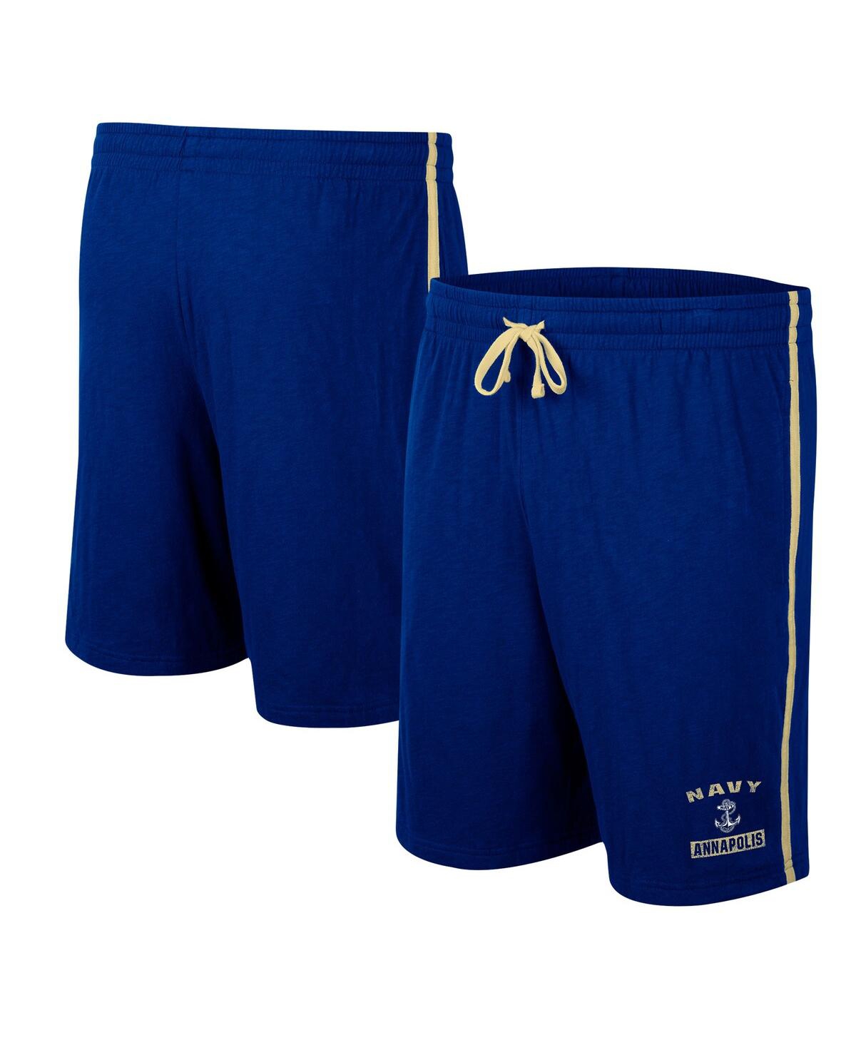 Men's Colosseum Navy Navy Midshipmen Thunder Slub Shorts - Navy