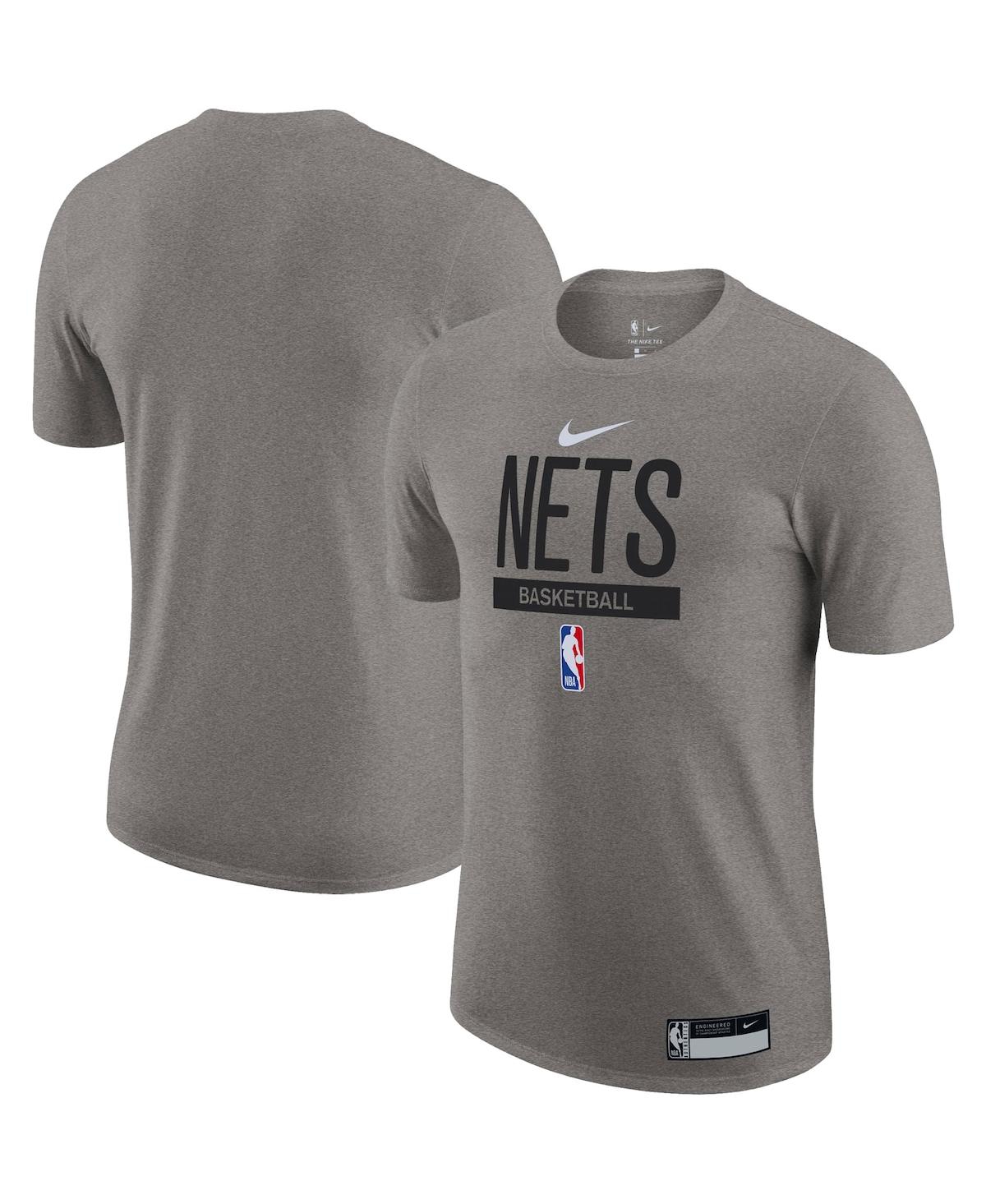 Men's Nike Heather Gray Brooklyn Nets 2022/23 Legend On-Court Practice Performance T-shirt