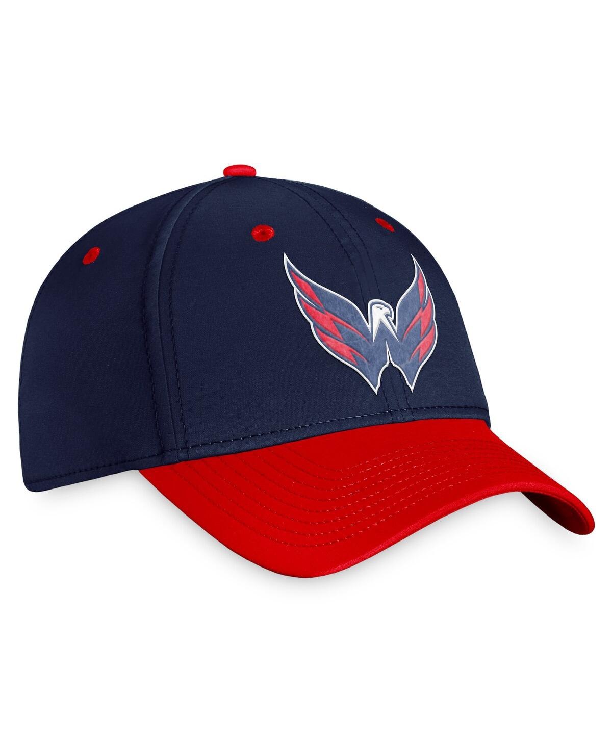 Shop Fanatics Men's  Navy, Red Washington Capitals 2022 Nhl Draft Authentic Pro Flex Hat In Navy,red