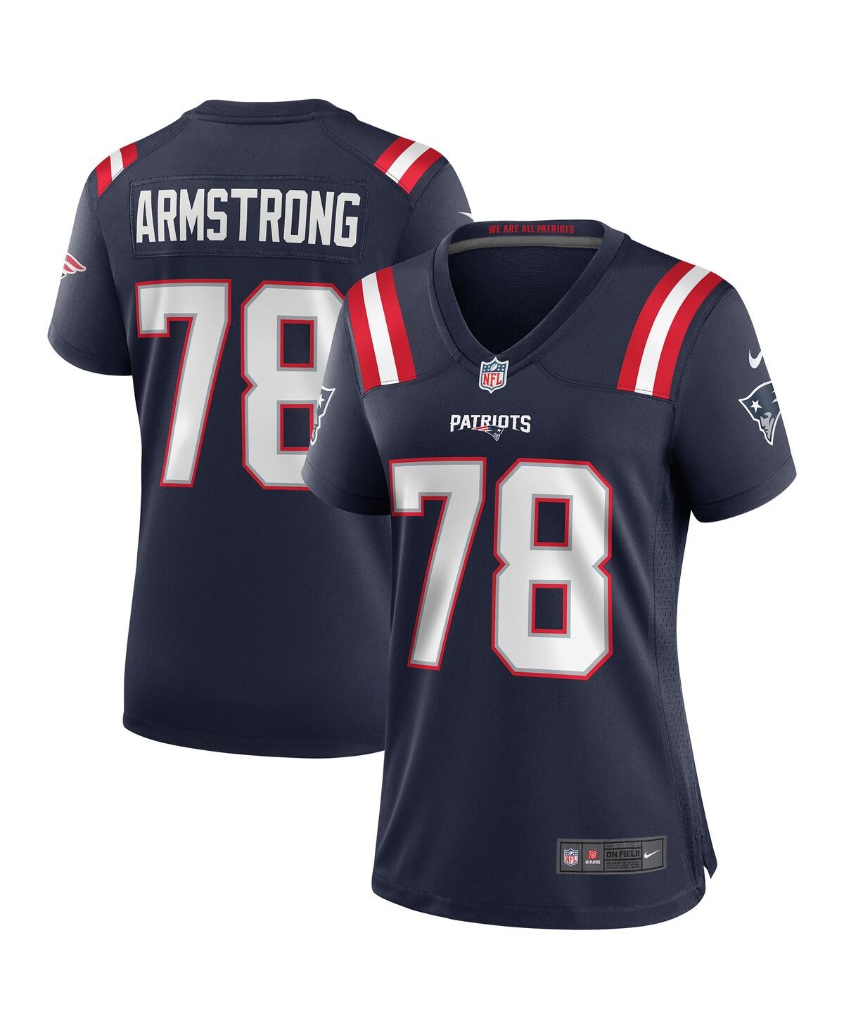 Women's Nike Bruce ArmstrongNew England Patriots Game Retired Player Jersey - Navy