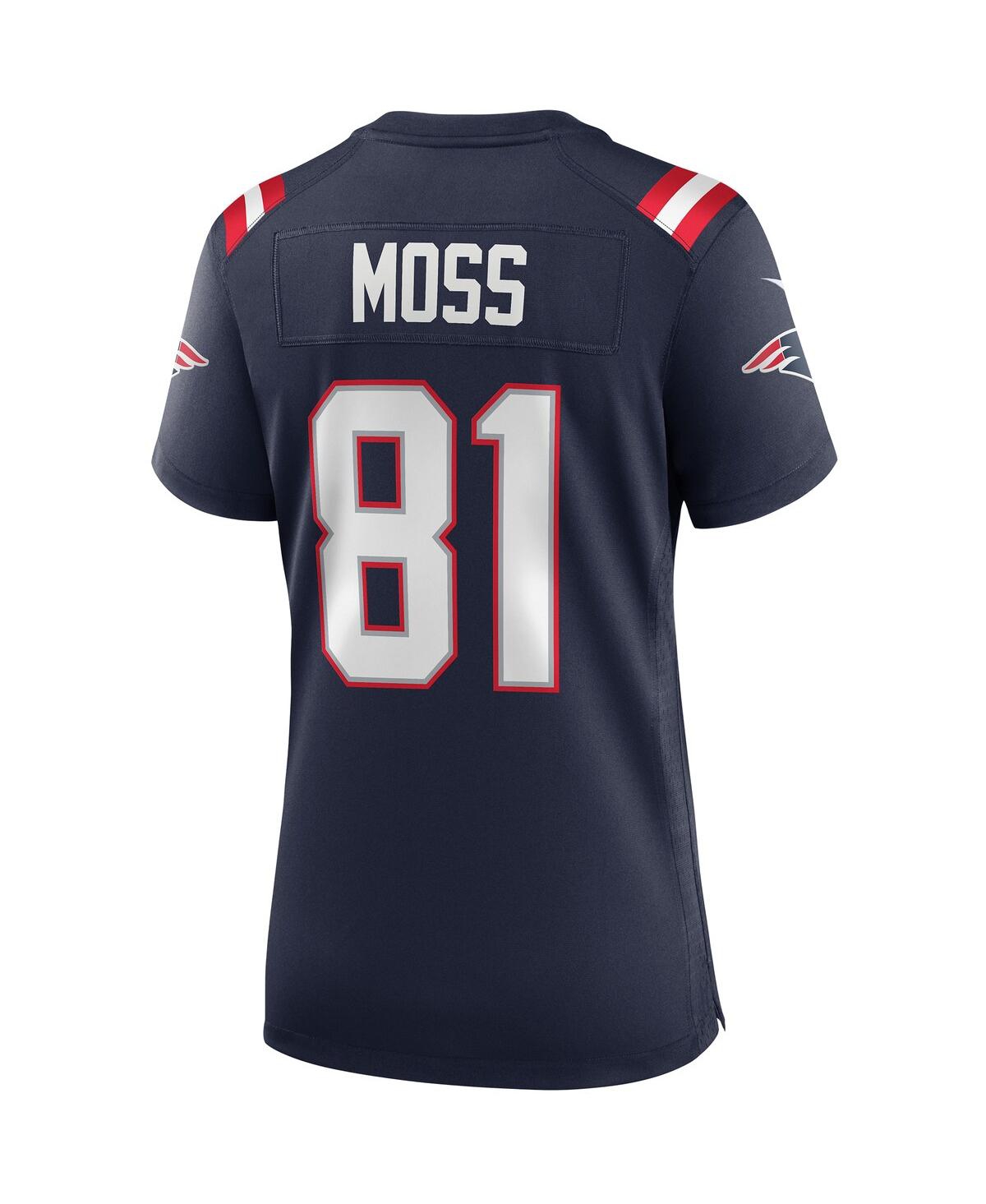 Women's Nike Randy MossNew England Patriots Game Retired Player Jersey - Navy
