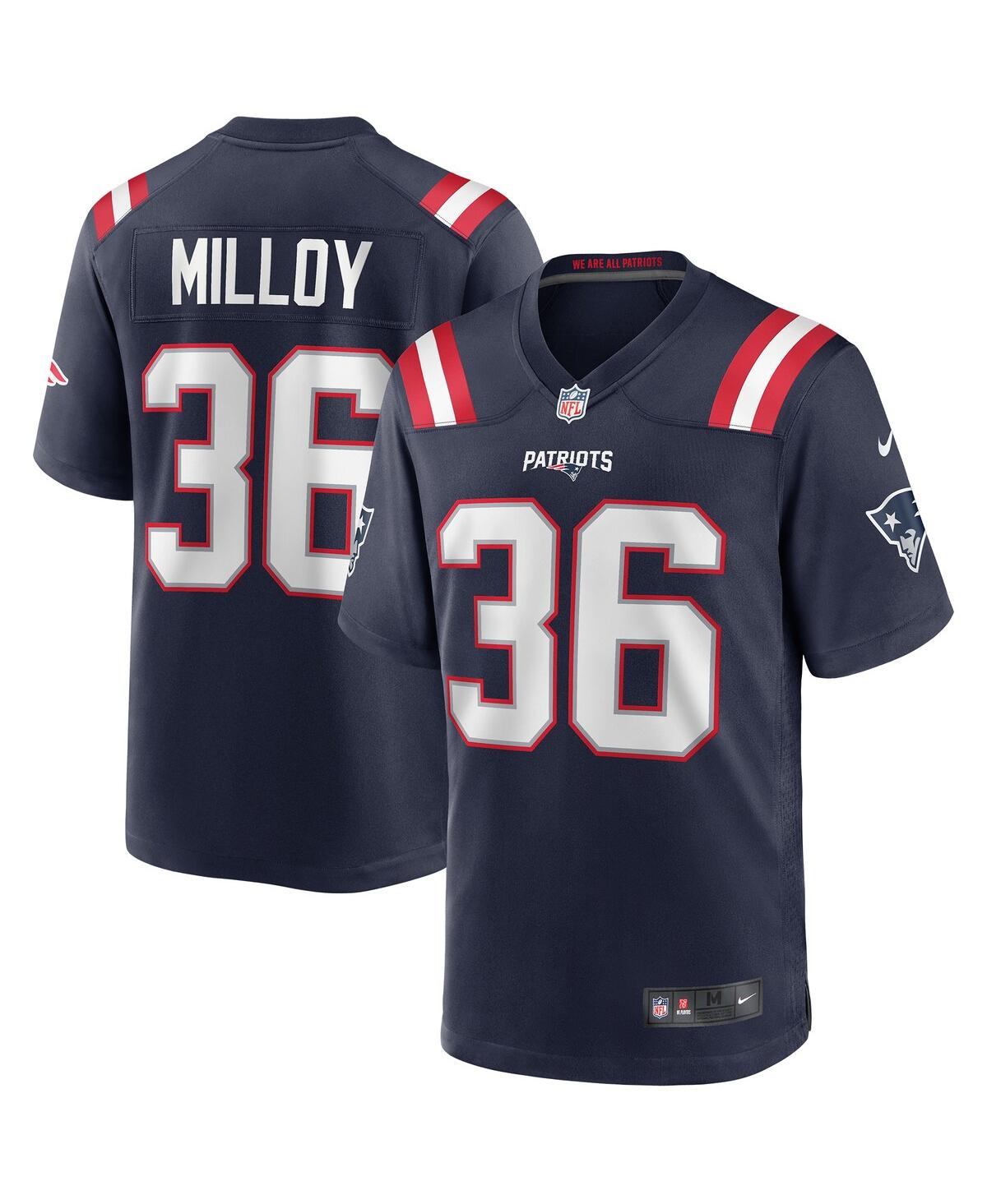 Men's Nike Lawyer MilloyNew England Patriots Game Retired Player Jersey - Navy