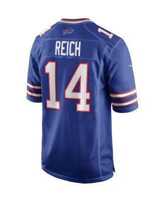 Men's Frank Reich Royal Buffalo Bills Game Retired Player Jersey