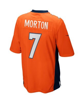 Men's Craig Morton Orange Denver Broncos Game Retired Player Jersey