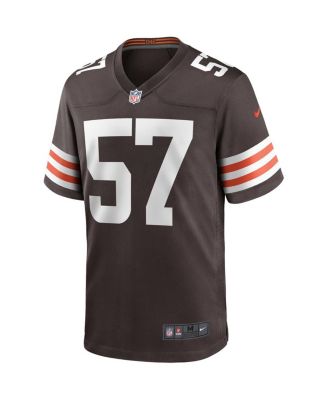 Men's Clay Matthews Brown Cleveland Browns Game Retired Player Jersey