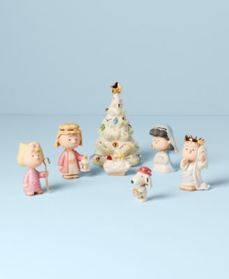 Peanuts 7 Piece Christmas Pageant Figurines
