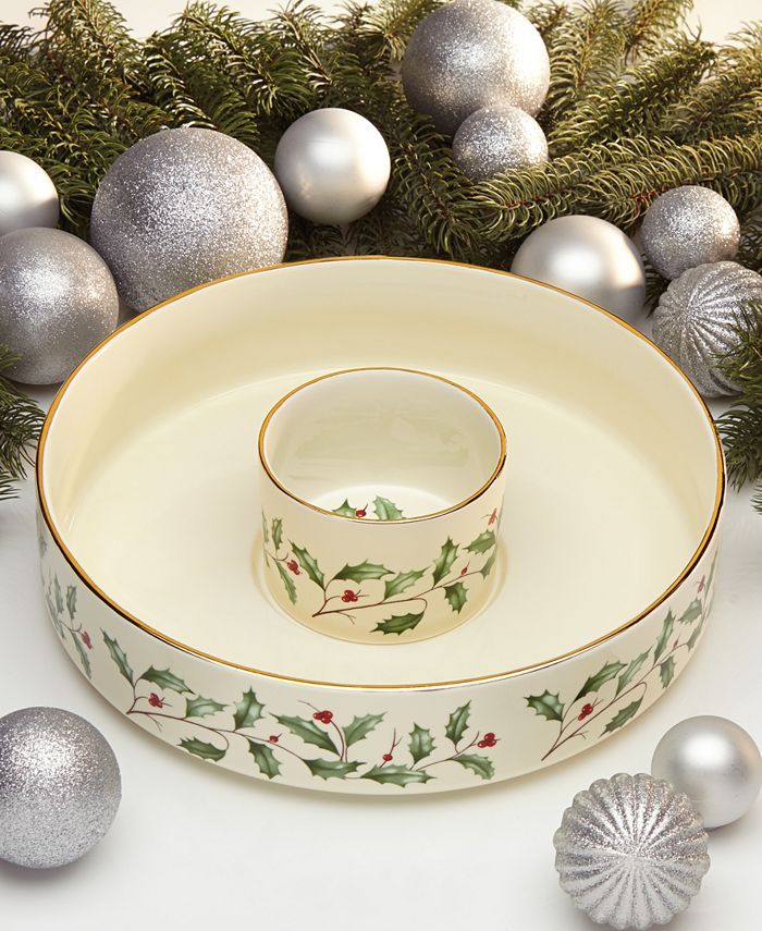 Lenox Holiday Chip & Dip Set Macy's