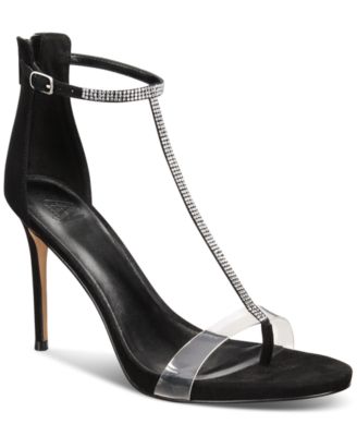 AAJ By Aminah - Women's Aniya Lucite High Heel Dress Sandals
