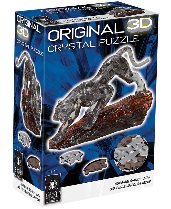 BePuzzled 3D Crystal Panther Puzzle Set, 39 Pieces Macy's