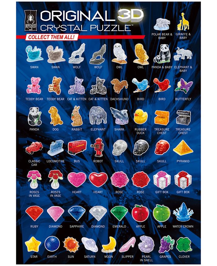 BePuzzled 3D Crystal Owl Puzzle Set, 42 Pieces Macy's