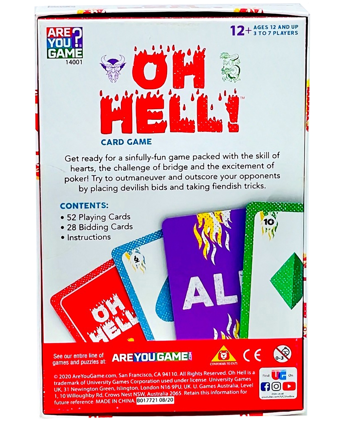 Shop Areyougame Oh Hell Card Game Set, 81 Piece In Multi Color