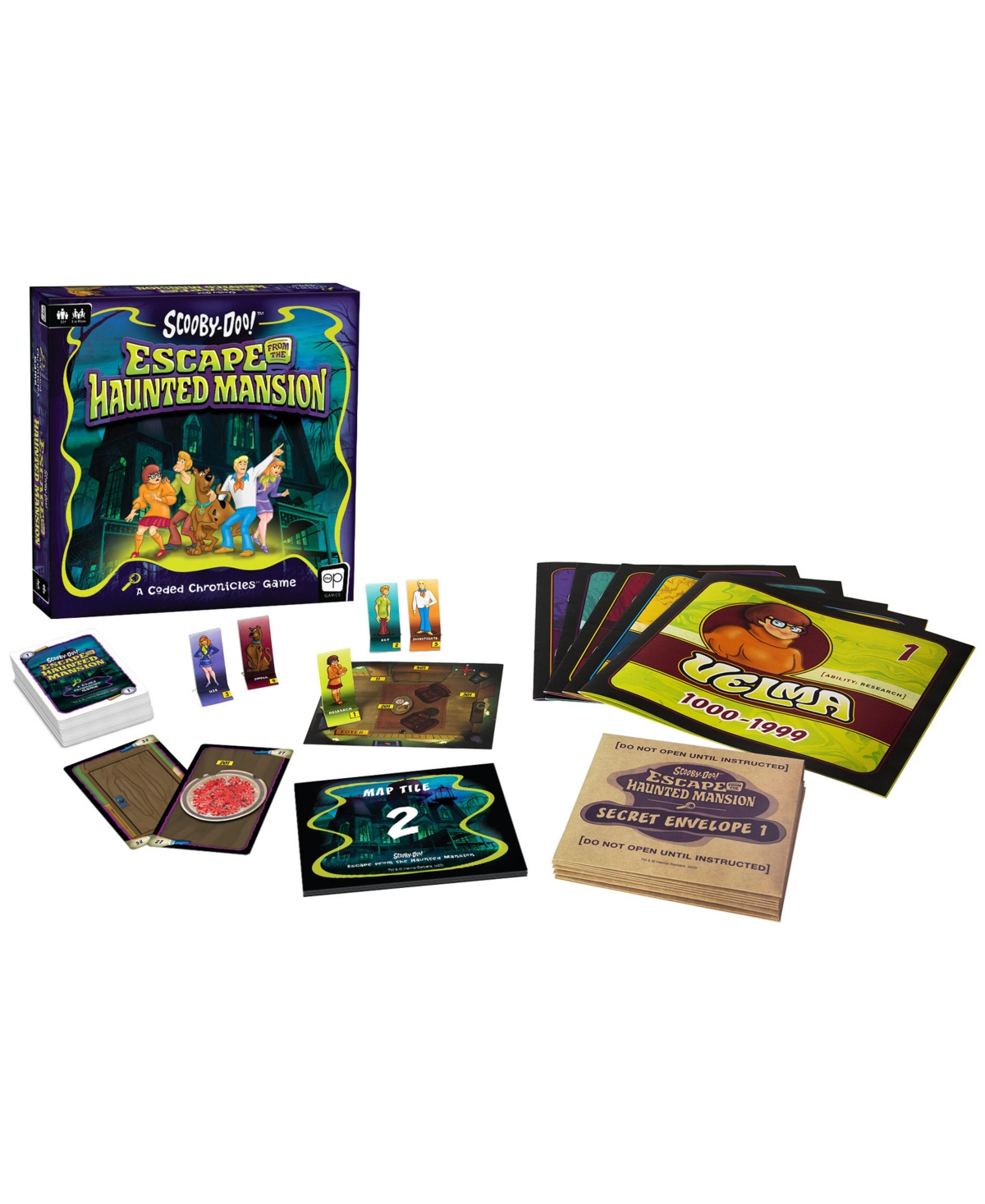 University Games Usaopoly Scooby-doo Escape From The Haunted Mansion Set, 93 Piece In Multi Color