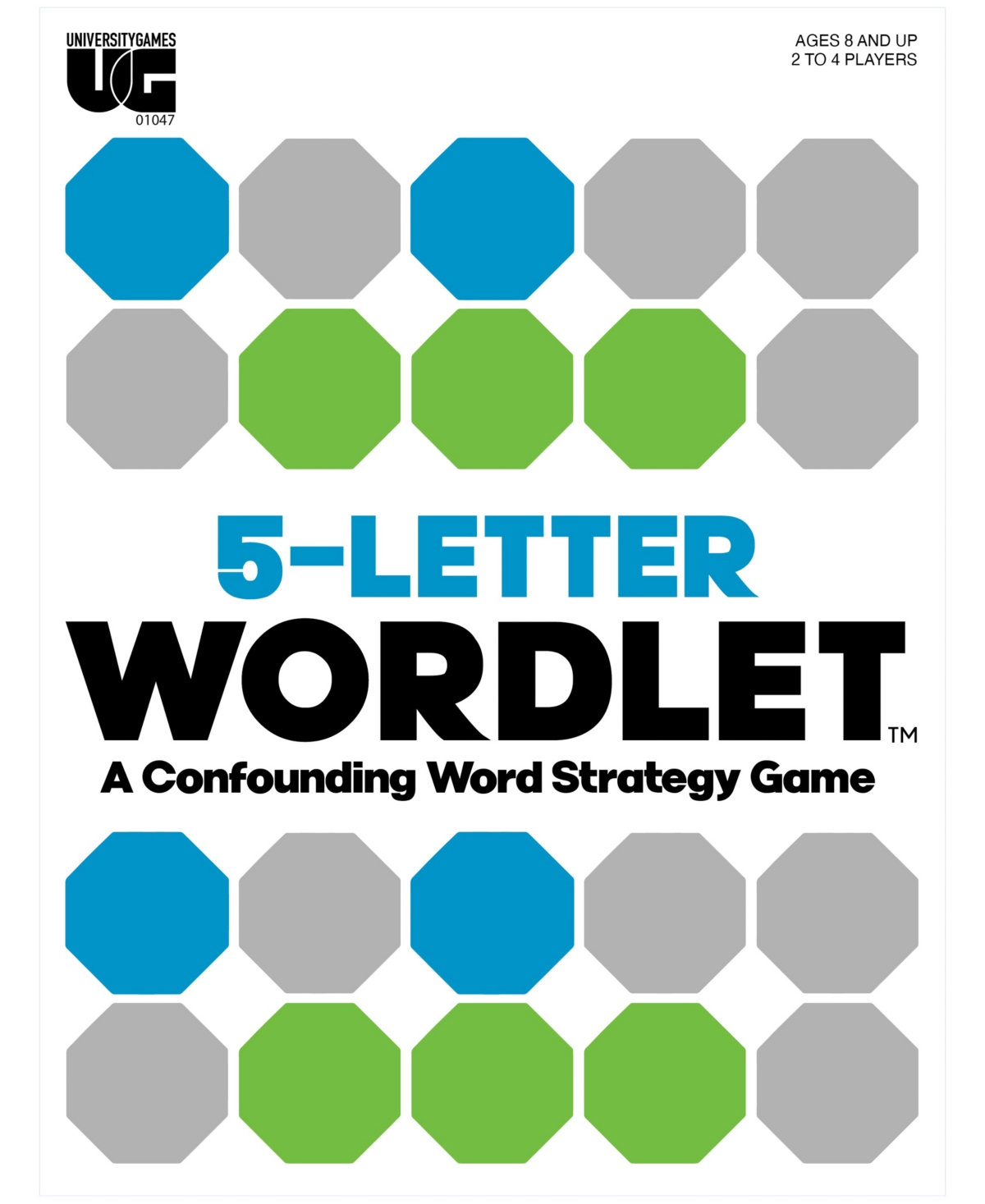Shop University Games 5-letter Wordlet A Confounding Word Strategy Game Set, 297 Piece In Multi Color