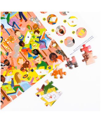 Cat Cafe Dog Park Double-Sided Jigsaw Puzzle Set, 502 Pieces