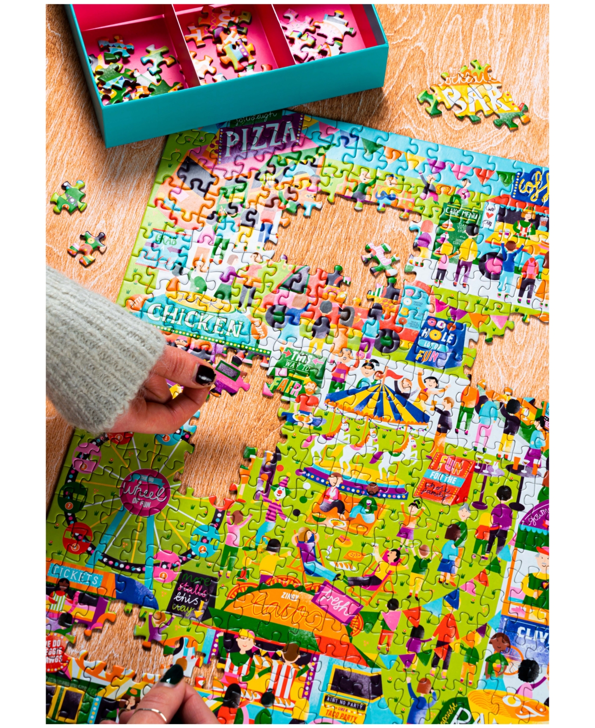 Shop Professor Puzzle Food Trucks Jigsaw Puzzle Set, 502 Pieces In Multi Color