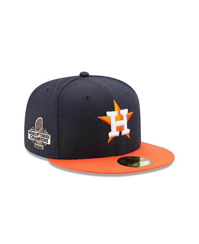 New Era Men's Navy, Orange Houston Astros 2022 World Series Champions Side  Patch 59FIFTY Fitted Hat - Macy's