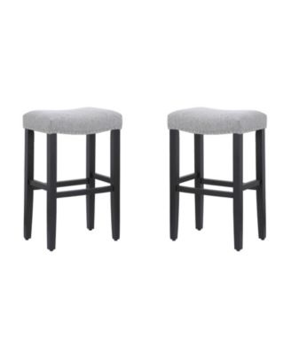 29" Upholstered Saddle Seat Bar Stool