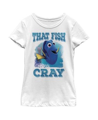 Disney Pixar Girl's Finding Dory Cray Cray Fish Child T-Shirt - Macy's