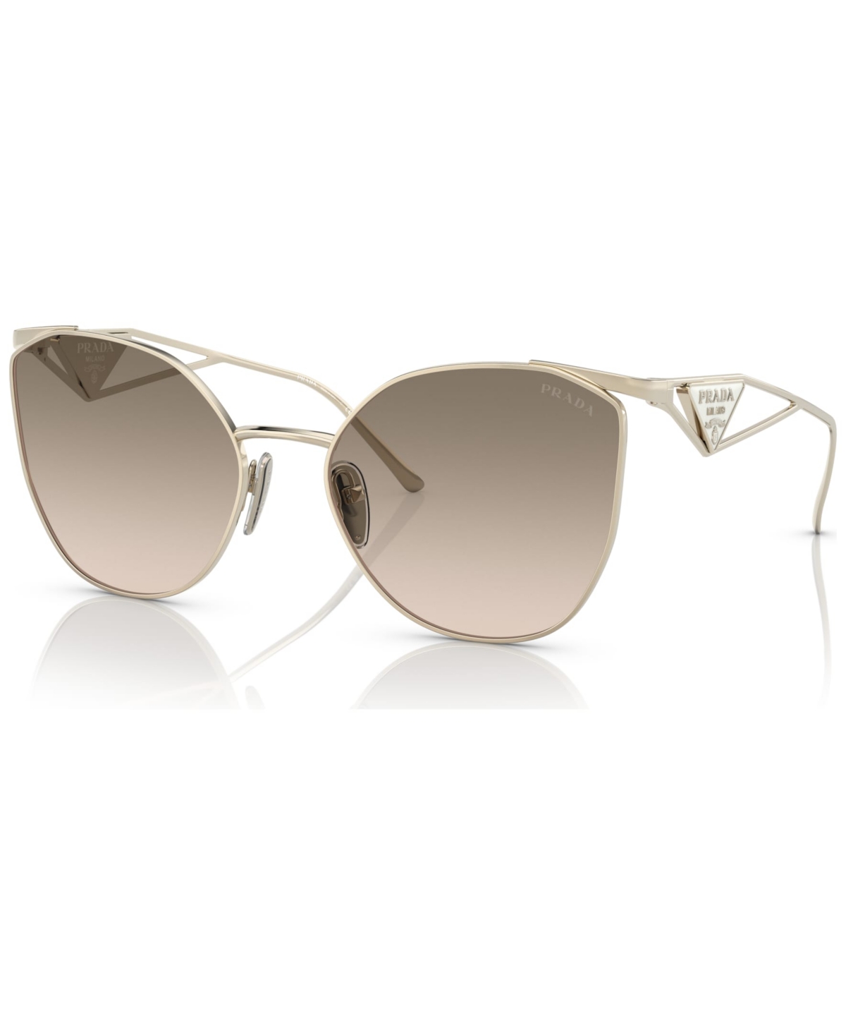Shop Prada Women's Sunglasses, Pr 50zs59-y In Pale Gold-tone