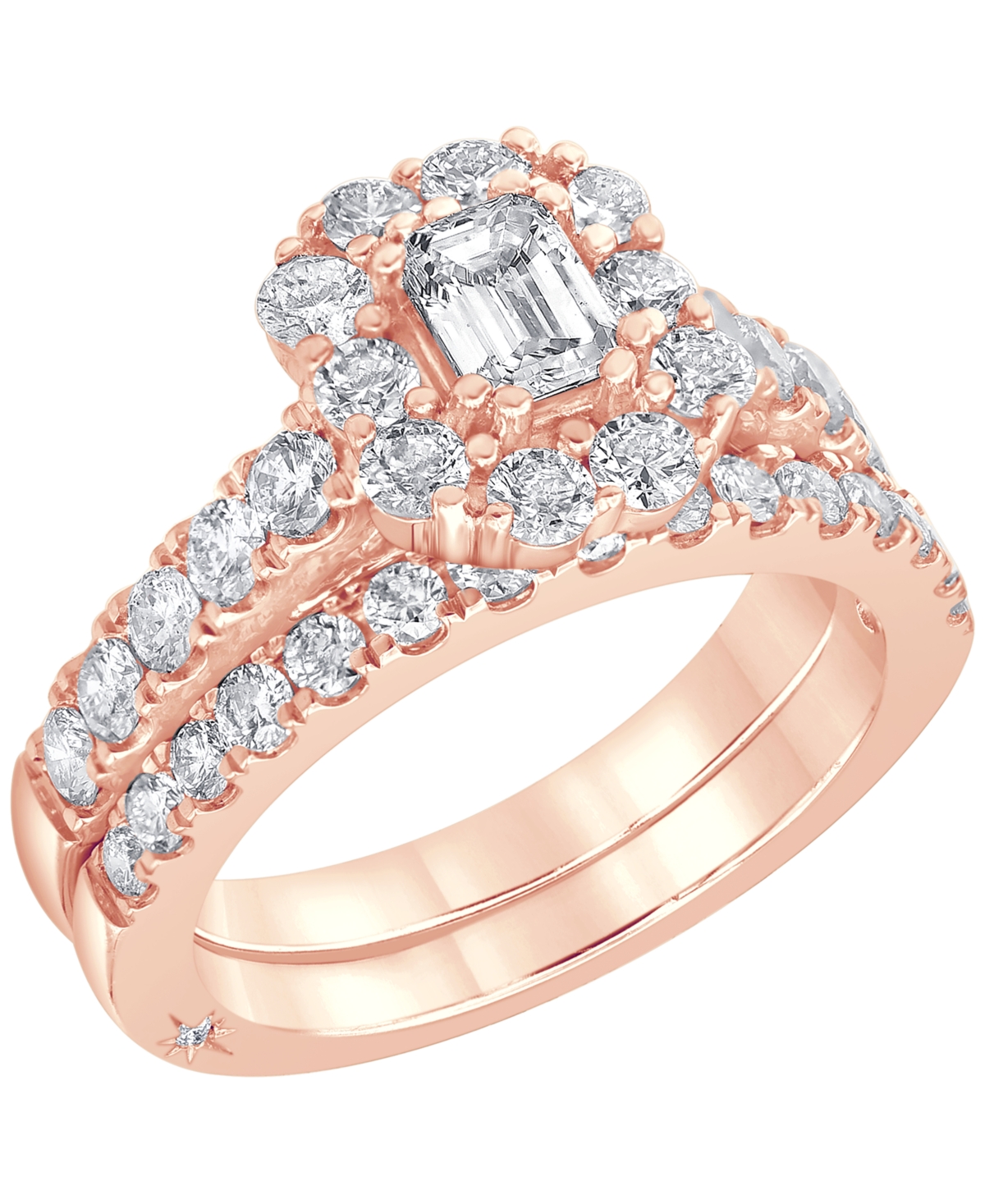 Marchesa Igi Certified Diamond Bridal Set (2 ct. t.w.) in 18k White, Yellow or- Rose Gold