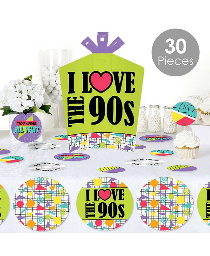 Big Dot Of Happiness 90's Throwback - Assorted Hanging 1990s Party Favor Tags Gift Tag Toppers Set Of 12 181004808331182098