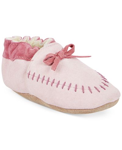 Robeez Baby Girls' Cozy Moccasin Shoes