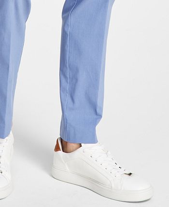 YUCENFU Men's Slim Fit 4-Way Stretch Pant Flat Front Flex Comfy Mens  Business Casual Pants