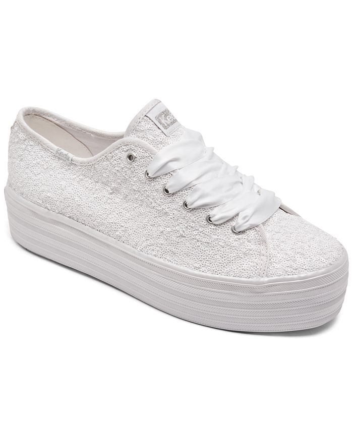 Keds Women's Triple Up Sequins Platform Casual Sneakers from Line