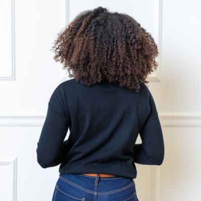 Women's Long Sleeve Funnel Neck Sweater