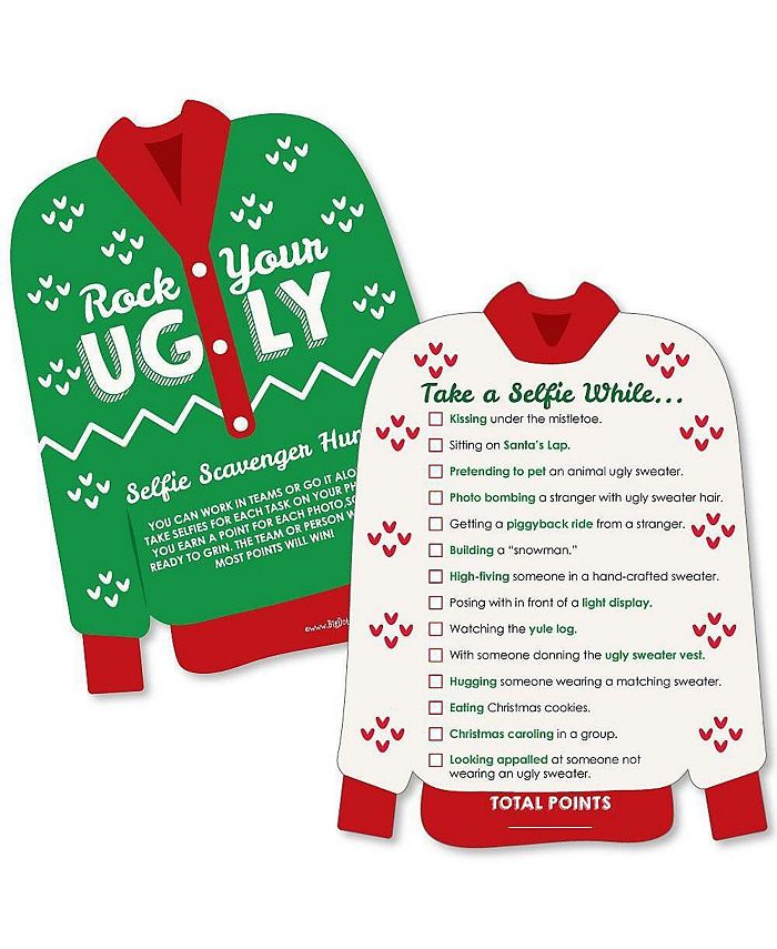 Big Dot Of Happiness Ugly Sweater - Holiday And Christmas Party