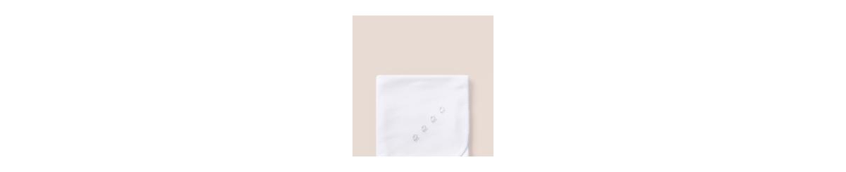 Babycottons Logo Softest Receiving Blanket Made Of Premium Peruvian Pima Cotton For Infants In Light Pastel Blue