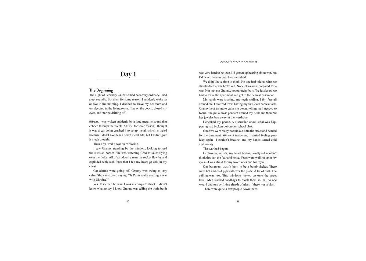 You Don't Know What War Is: The Diary of a Young Girl from Ukraine by Yeva Skalietska