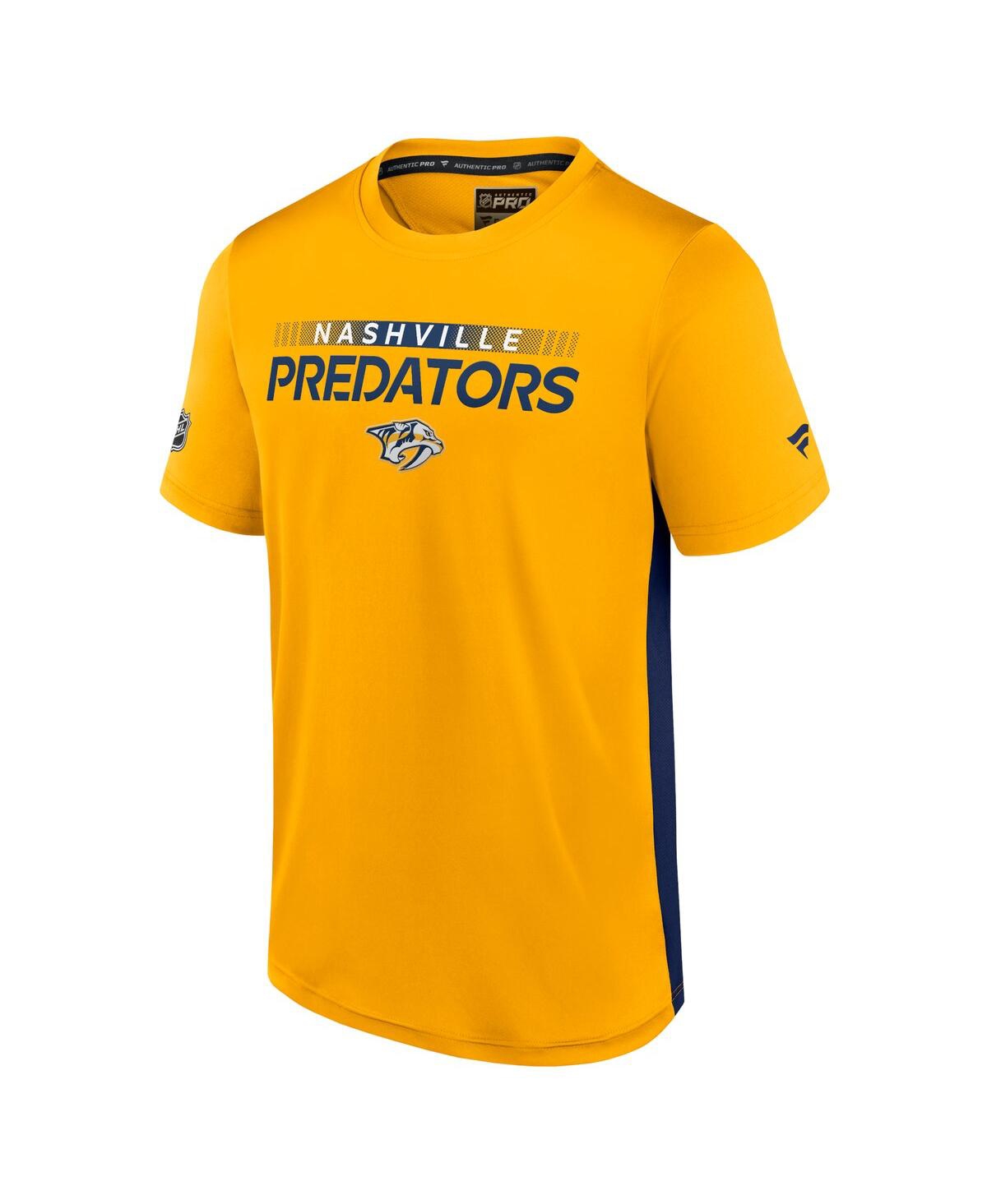 Men's Fanatics Navy Nashville Predators Authentic Pro Rink Tech T-Shirt - Navy