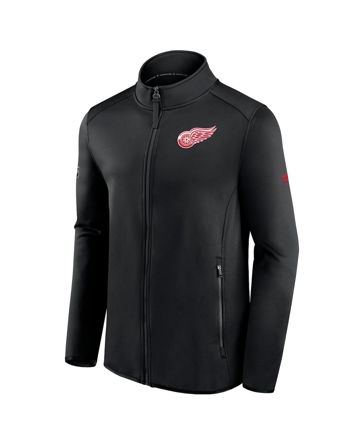 Shop Fanatics Men's  Black Detroit Red Wings Authentic Pro Rink Fleece Full-zip Jacket