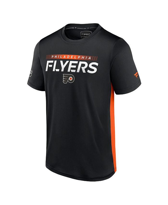 Fanatics Men's Branded Black, Orange Philadelphia Flyers Authentic Pro
