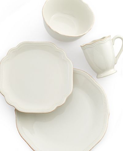 lenox french perle bead 4 piece place settin