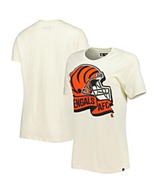 Women's Cream Cincinnati Bengals Chrome Sideline T-shirt