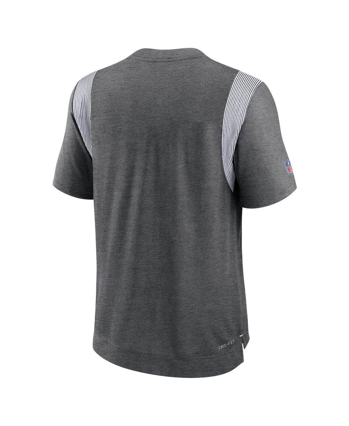 Nike Heather Charcoal Indianapolis Colts Sideline Tonal Logo Performance Player T-shirt In Heather Charcoal
