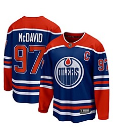 Men's Branded Connor McDavid Royal Edmonton Oilers Home Premier Breakaway Player Jersey