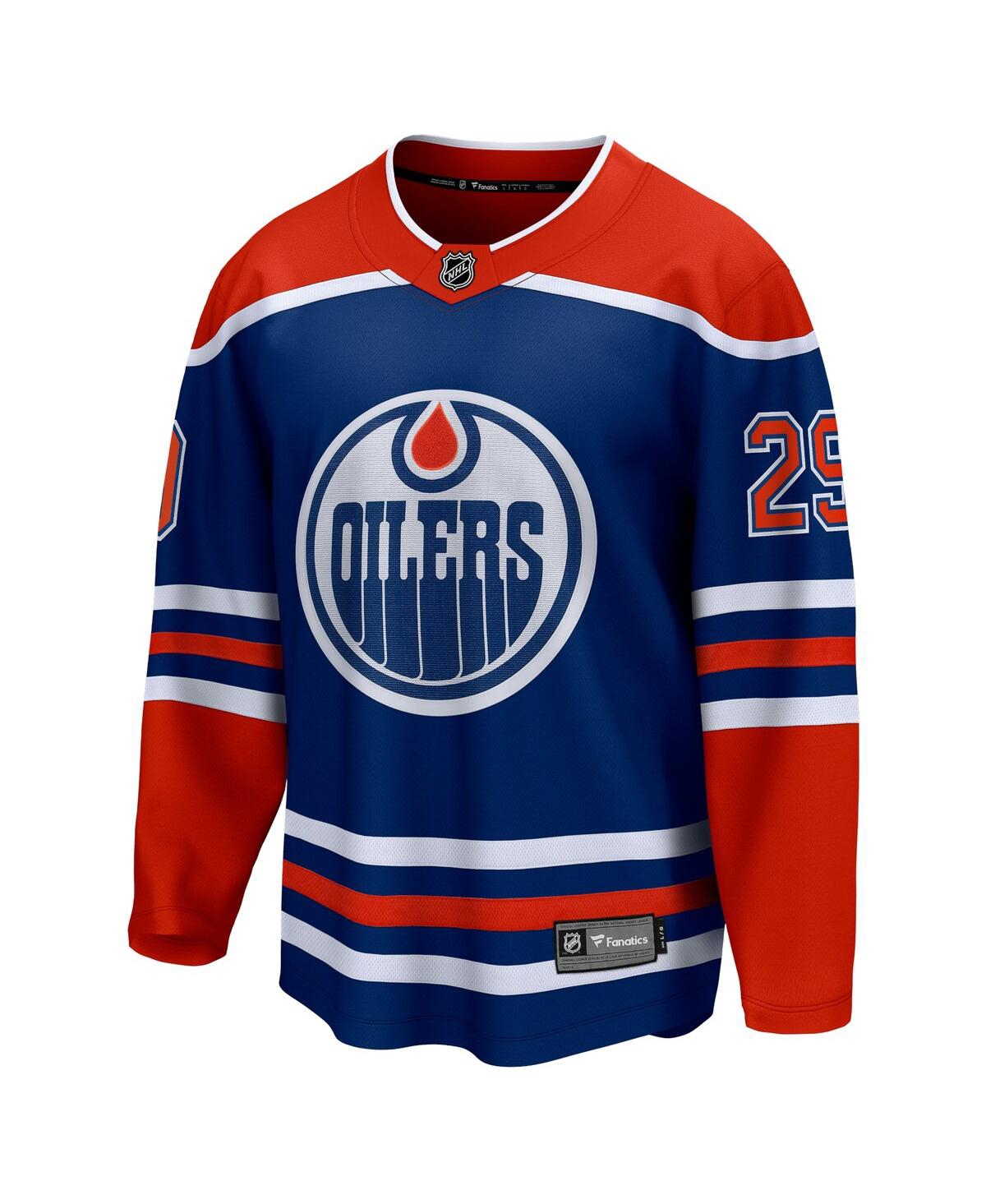 Men's Fanatics Leon DraisaitlEdmonton Oilers Home Premier Breakaway Player Jersey - Royal