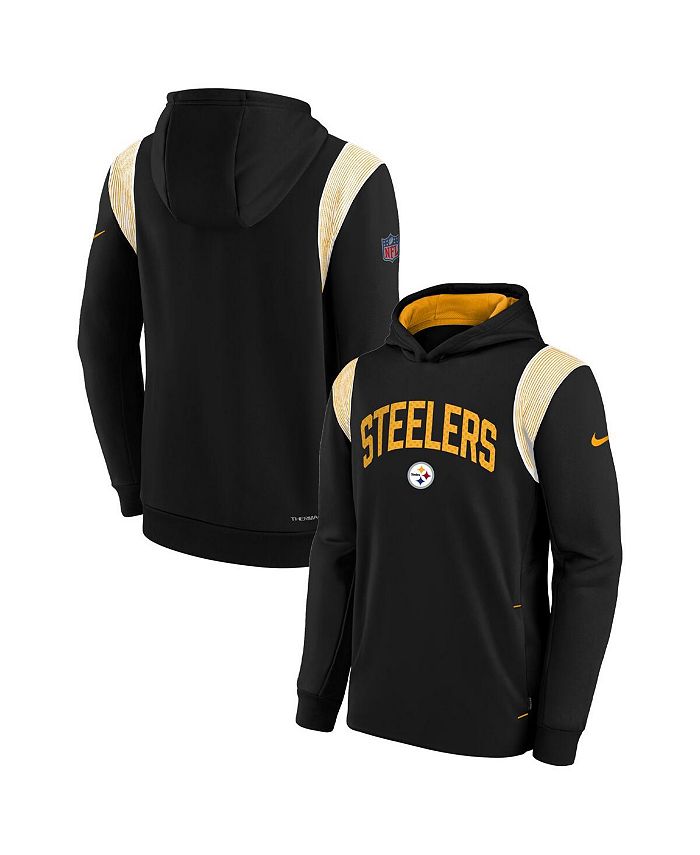 Nike Women's Logo Club (NFL Pittsburgh Steelers) Pullover Hoodie in Black, Size: Large | 00Z500A7L-D9C