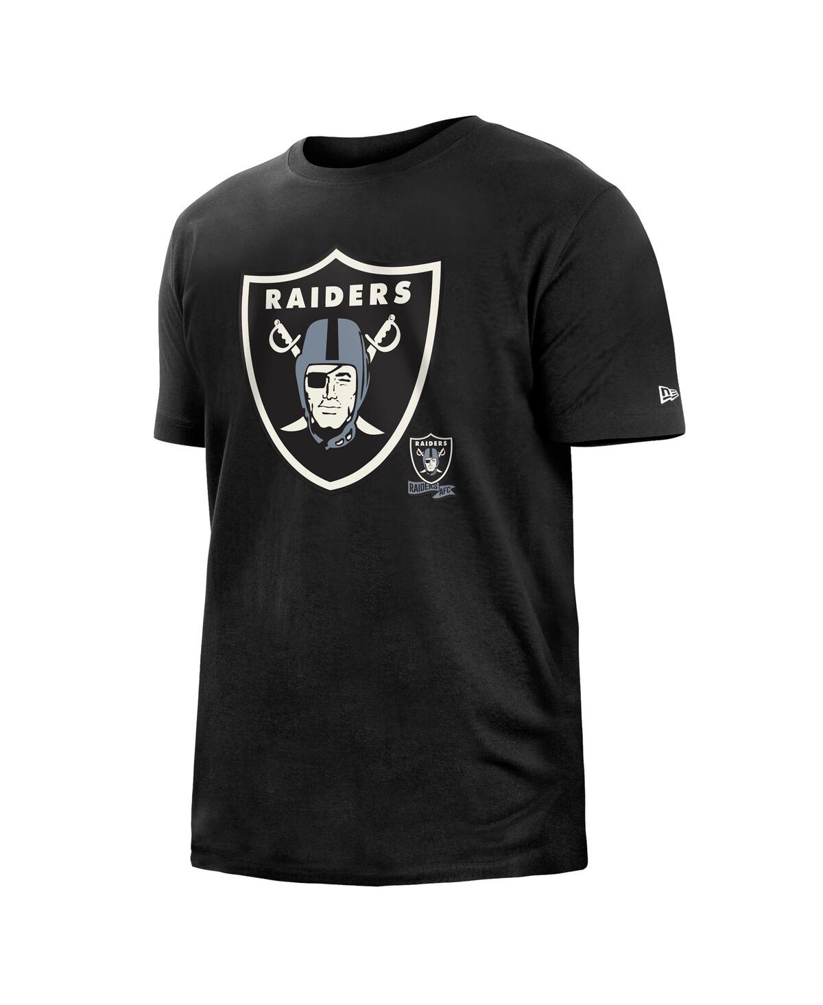 Shop New Era Men's  Black Las Vegas Raiders 2022 Sideline Ink Dye T-shirt